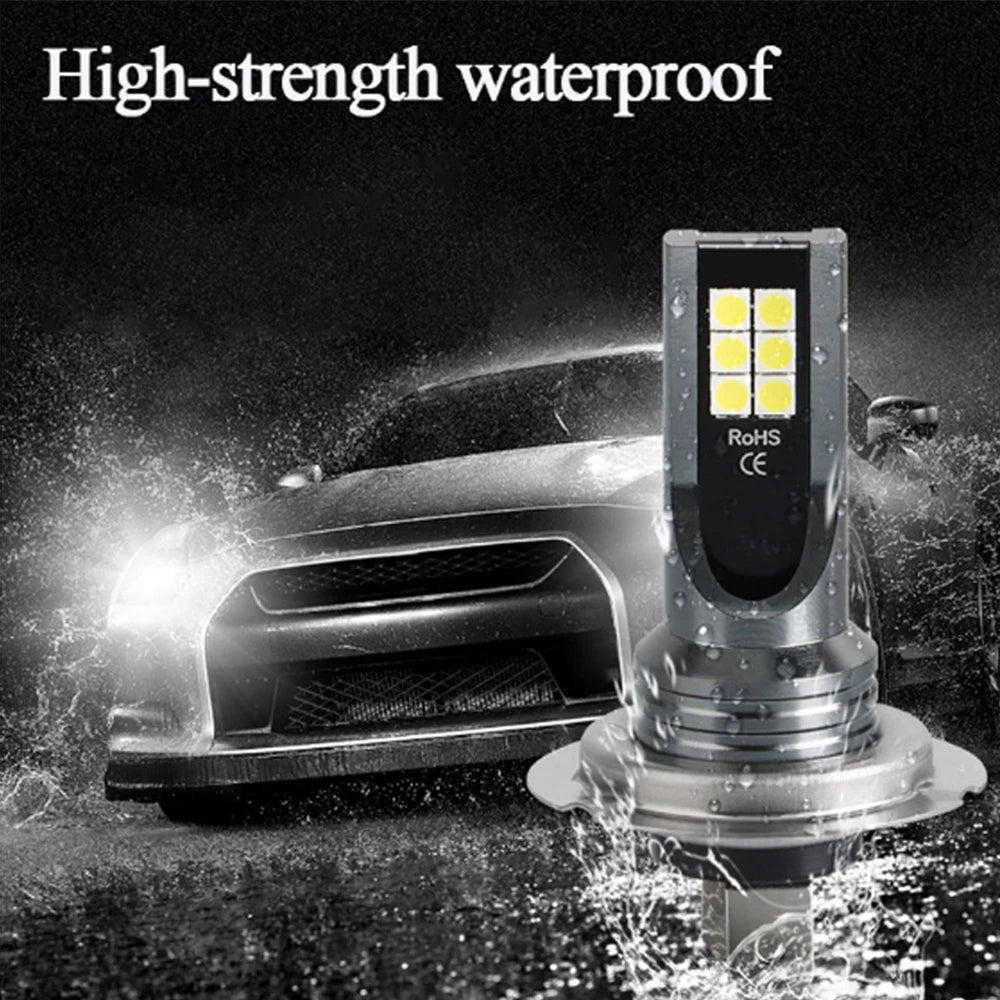 1/2/4PCs H7 Led Headlight Bulb Kit Car Fog Light Bulbs 12V 55W High Power Auto Fog Lamp 6000K Headlamp h7 super bright Bulbs