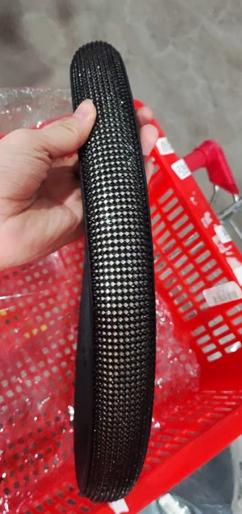 Rhinestone steering wheel cover