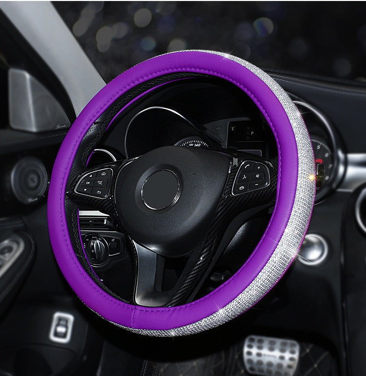 Rhinestone steering wheel cover
