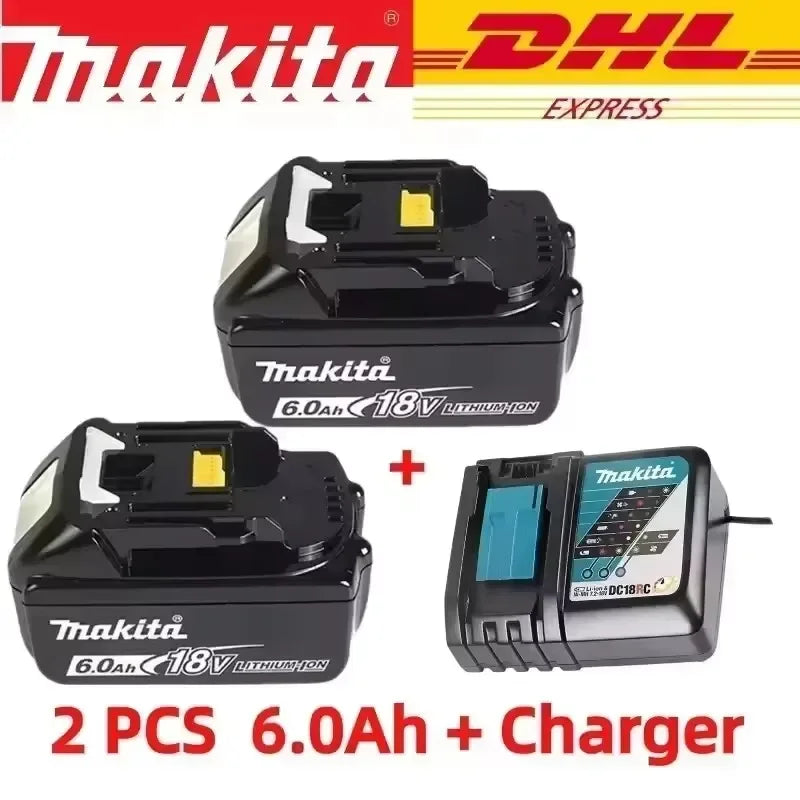 Makita-100% Original Rechargeable Power Tool Battery 5.0Ah 18V BL1830 BL1850 BL1840 BL1860 BL1815，Replaceable LED Lithium-ion