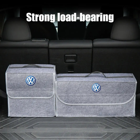 Car Trunk Storage Bag Organizer Sundries Stowing Tidying Box For VW Volkswagen Rline Golf CC GTI Tiguan Passat Accessories