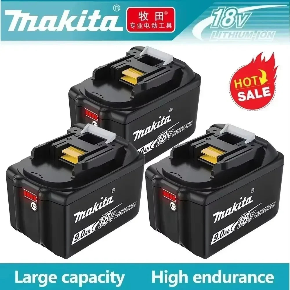 Makita-100% Original Rechargeable Power Tool Battery 5.0Ah 18V BL1830 BL1850 BL1840 BL1860 BL1815，Replaceable LED Lithium-ion