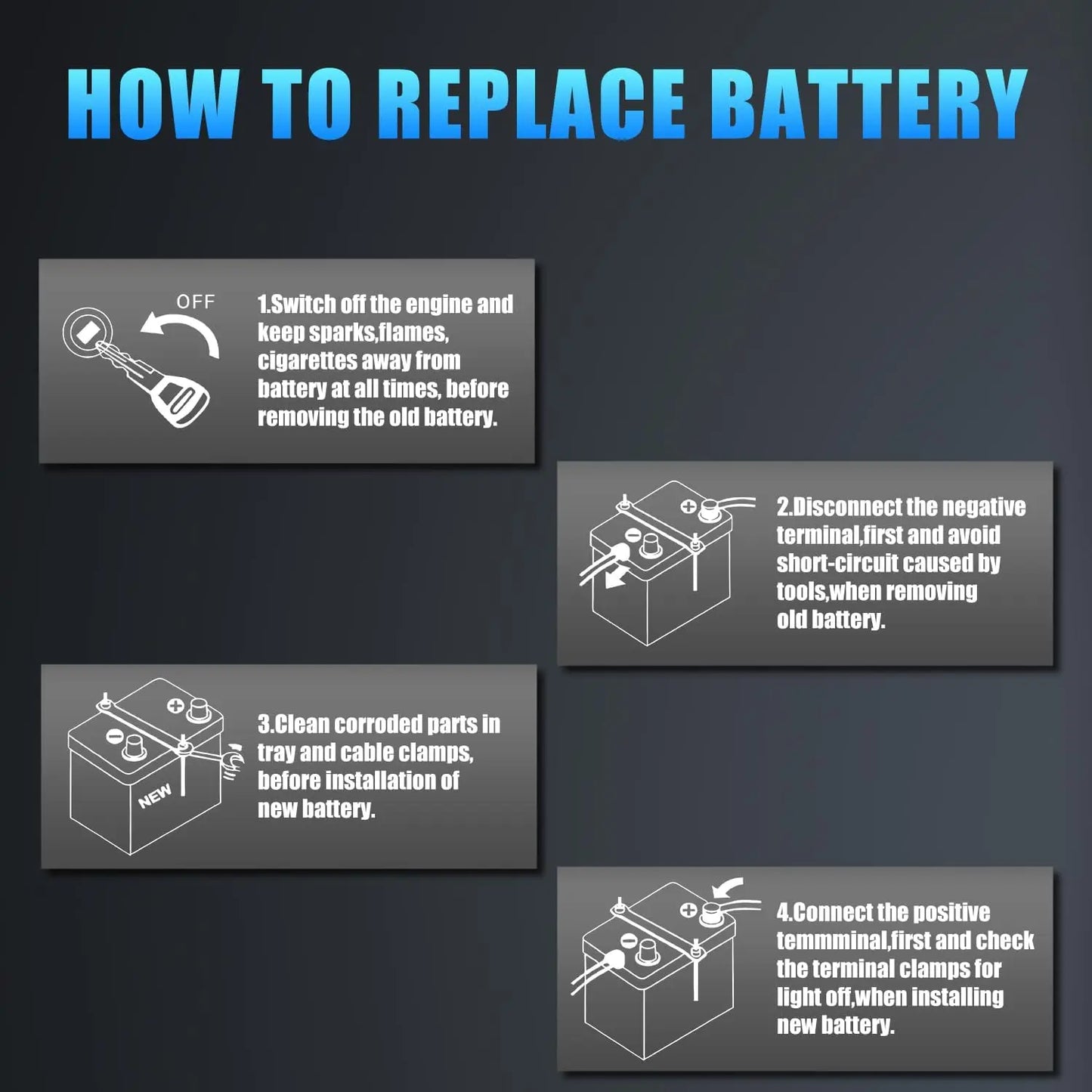 12V LiFePO4 Car Battery 20Ah 680CCA Lithium Automotive Replacement Battery with 100A BMS for Cars, SUVs, Sedans, Trucks, Vans